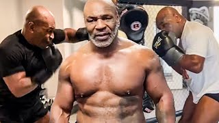 Mike Tyson • ALL 2024 COMEBACK TRAINING CLIPS COMPILATION from WEEK 1 vs Jake Paul at AGE 57 [upl. by Edmea]