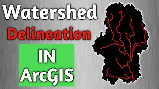 watershed delineation in ArcGIS [upl. by Ceevah713]