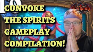 Convoke the Spirits GAMEPLAY COMPILATION  Is Convoke Good Hearthstone Murder at Castle Nathria [upl. by Alesandrini77]