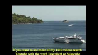 A large motor yacht Helios moored in Koukounaries bay [upl. by Arebma]