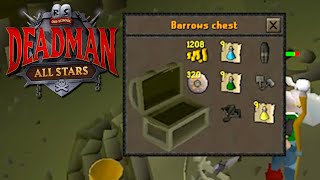 Printing Barrows Loot  Deadman Mode All Stars Day 2 [upl. by Nyladnohr]