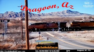 Dragoon AZ  UP Lordsburg Sub MP 105389  SouthWest RailCams LIVE [upl. by Klockau]