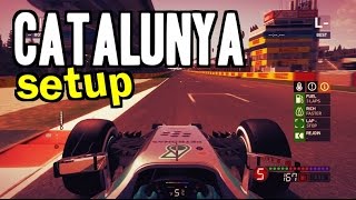 F1 2014 Catalunya Hotlap  Setup Commentary [upl. by Aihtyc]