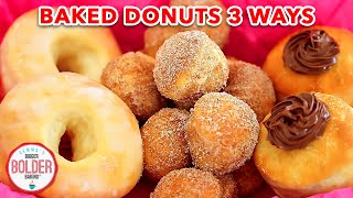 Homemade Baked Donuts Recipe 3 Ways [upl. by Ennove]