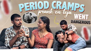 నాకు periods cramps ఉంటె తేజ reaction😭😰😡vizagtwinsofficial priyapriyanka prankonboyfriend viral [upl. by Aimej451]