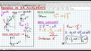 2MECCANICA Esercizio svolto Pendolo in un sistema accelerato [upl. by Neumann269]