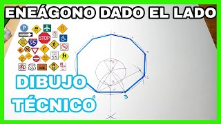 ENEÁGONO  dado el lado 👉ENEÁGONO regular💥 [upl. by Oleusnoc]