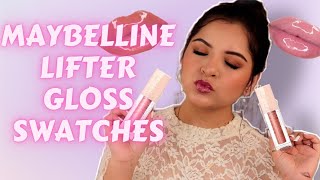 MAYBELLINE LIFTER GLOSS REVIEW  NEW MAYBELLINE LIP GLOSS TOPAZ amp PETAL REVIEW SWATCHES [upl. by Eiramlatsyrk995]