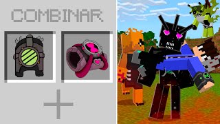 CRIEI A FUSÃO CHAQUETRIX  CARNITRIX e FIZ UM EXERCITO NO BEN10 MINECRAFT [upl. by Fortunia]