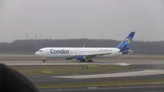 Condor Boeing 767300ER Winglets am Flughafen Düsseldorf [upl. by Nyral]