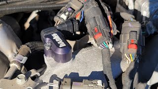 2017 GMC SIERRA 2500HD Banks power MAF sensor adapter installation [upl. by Rector116]