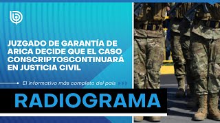 Juzgado de Garantía de Arica decide que el caso conscriptos continuará en justicia civil [upl. by Ahsyat709]