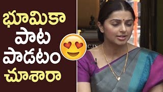 Actress Bhumika Chawla Sings Tinka Tinka Zara Zara Song  TFPC [upl. by Enorej]