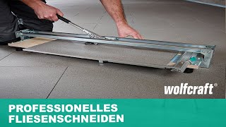 Fliesenschneider TC 710 PW Professionelles Fliesenschneiden  wolfcraft [upl. by Nivalc447]