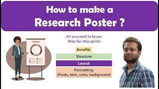 How to make a great research poster Academic poster design for conference PhD Layoutformatting [upl. by Valley52]