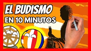 ✅La historia del BUDISMO en 10 minutos  Resumen fácil y divertido [upl. by Ifok826]