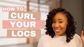 How to Curl your locs using Perm Rods  Loc Retwist and Curl [upl. by Noired87]