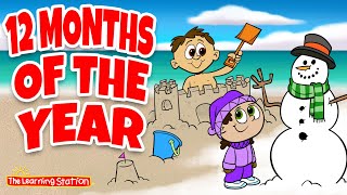 12 Months of the Year ♫ Learn Months Song ♫ with Don Monopoli ♫ Kids Songs by The Learning Station [upl. by Menzies217]