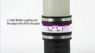 Fernco Flexible Coupling Installation Residential Application [upl. by Eaner376]