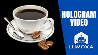 Coffee 3D animation for holographic fan  Café animation 3D pour hélice holographique [upl. by Fezoj]