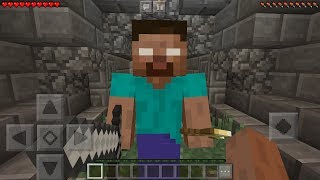 WE FOUND HEROBRINE in Minecraft Pocket Edition Horror Movie Roleplay [upl. by Ario]