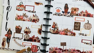 September 2024  Happy Planner Classic Monthly Calendar  Plan With Me  ​⁠​​​KOAP I Love Fall [upl. by Bundy]