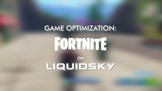 Game Optimization Fortnite on LiquidSky [upl. by Assilac926]