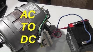 Easy Conversion of AC Washer Motor to 12VDC [upl. by Potts]