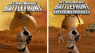 Comparing the ORIGINAL Battlefront to the CLASSIC COLLECTION [upl. by Enimassej]