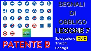 PATENTE B SEGNALI DI OBBLIGO 7  LIMITE MINIMO DI VELOCITA E FINE DEL LIMITE  PATENTI STELLARI [upl. by Bibby]