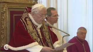 Pope Benedict announces his resignation see description [upl. by Atinat]