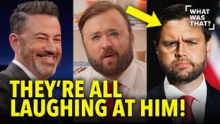 Kimmel MERCILESSLY MOCKS Vance in front of MILLIONS [upl. by Hakilam]