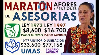 PENSIONES MARATÓN DE ASESORÍAS IMSS e ISSSTE CÁLCULO y REFORMAS DE SHEINBAUM [upl. by Chloe]