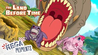 Chased by Sharpteeth 😱 🦖  The Land Before Time  1 Hour Compilation  Mega Moments [upl. by Donough]