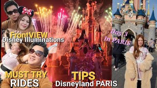 DISNEYLAND PARIS Prices Tours Attractions  Day 3 Pinay in Paris Vlog  Tagalog CLEAR Voice Over [upl. by Aynosal]