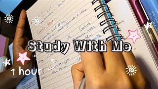 Study with me for 1 hour  No break  No music  Study with me for NEET PG 2025 studywithme [upl. by Arturo]