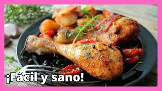 😋Cómo cocinar MUSLOS DE POLLO en FREIDORA DE AIRE 🍗 Jugosos y Sanos [upl. by Cyrie]