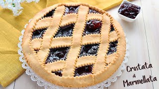 CROSTATA DI MARMELLATA con Pasta Frolla Senza Burro  Ricetta Facile di Benedetta [upl. by Nemad24]