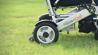 FreedomChair Foldable lightweight electric wheelchair  How to Guide [upl. by Yebba]