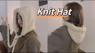 Knit Hat❤️ Đan mũ trùm đầu dễ dàng dành cho người mới bắt đầu [upl. by Sherrod]