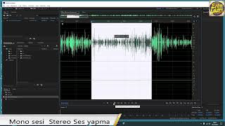 Mono sesi stereo yapma programı Premiere hoparlör adobe audition L R ses kanal ekleme [upl. by Vilberg]