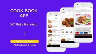 Đồ án tốt nghiệp Android  Cook Book App  Ứng dụng dạy nấu ăn online [upl. by Garlanda]