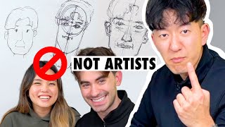 CAN ART NOOBS LEARN TO DRAW IN 1 HOUR [upl. by Evans]