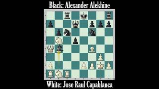 Capablancas Masterful Victory in the Third Game of the 1927 World Championship [upl. by Nauqad]