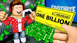 VIDEO GAMES Turned Him Into A BILLIONAIRE A Roblox Movie [upl. by Simpson77]