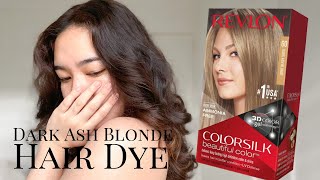 HOW TO DYE YOUR HAIR FROM BLACK TO BROWN  REVLON DARK ASH BLONDE  LESS THAN 400 PESOS [upl. by Card]