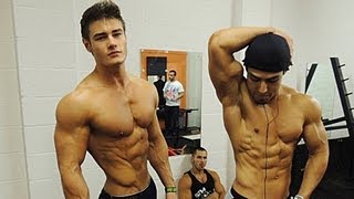 Aesthetic Bodybuilding Workout in Europe with Jeff Seid Alon Gabbay Matt Ogus Chris Lavado [upl. by Aile341]