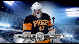 Kosinski Full Media Package  Prep JV Gold Hockey [upl. by Nerreg]