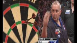 Phil Taylor TWO 9 Dart Finishes 2010 Whyte amp Mackay Premier League Final [upl. by Cruickshank876]