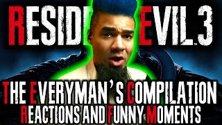 THE EVERYMANS COMPILATION Resident Evil 3 Remake Reactions Jumpscares amp Funny Moments [upl. by Nitnelav]